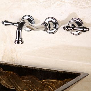 Wall mount Polished Chrome Vessel Bathroom Faucet