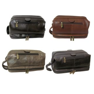 Amerileather Mens Leather Toiletry Bag