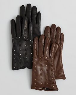 Studded Leather Driver Gloves