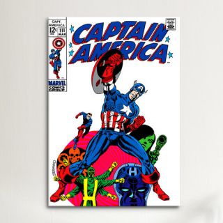 iCanvas Marvel Comics Book Captain America Issue Cover #111 Graphic