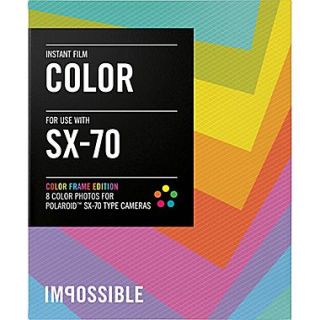 Impossible Instant Color Film for Polaroid SX 70 Cameras (Color Frame)