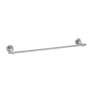 No Drilling Required Moon Satin Nickel Single Towel Bar (Common 24 in; Actual 24 in)