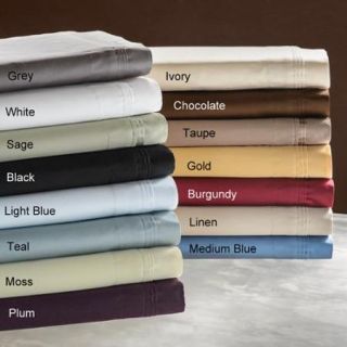 Egyptian Cotton 650 Thread Count Solid Color Pillowcase Set King / Gold