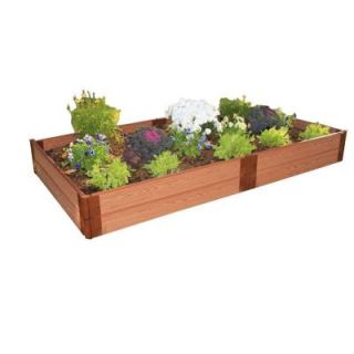 Frame It All One Inch Series 4 ft. x 8 ft. x 11 in. Composite Raised Garden Bed Kit 300001064