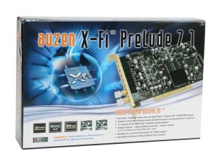 AUZEN Auzen X Fi Prelude 7.1 7.1 Channels 24 bit 96KHz PCI Interface Sound Card
