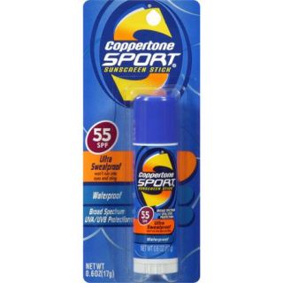 Coppertone Sport Sunscreen Stick, SPF 55, .6 oz
