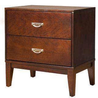 Furniture of America Ridge Brown Cherry 2 Drawer Nightstand