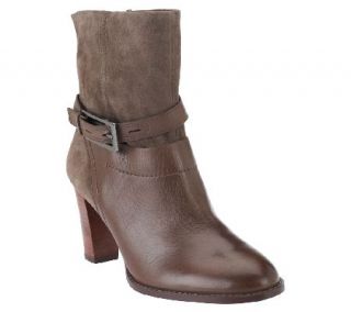 Clarks Artisan Leather & Suede Ankle Boots   Kacia Garnet —