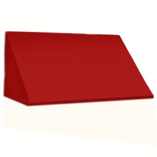 Awntech 196.5 in Wide x 36 in Projection Red Solid Slope Window/Door Awning