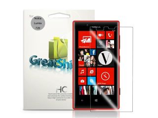 GreatShield Ultra Smooth Clear Screen Protector with Lifetime Waranty for Nokia Lumia 720   3 Pack
