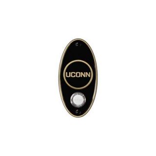 NuTone College Pride University of Connecticut Wireless Door Chime Push Button   Antique Brass CP2CTAB
