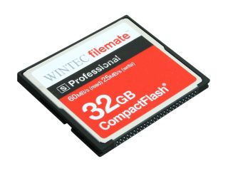 Wintec FileMate S Professional 32GB Compact Flash (CF) Flash Card Model 3FMCF32GBS R