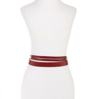 ADA Collection Argentinean Skinny Leather Wrap Belt   7888768