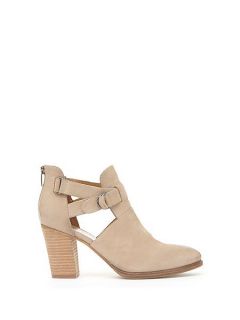 Mint Velvet Sand Tyra Cut Out Ankle Boot Neutral
