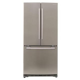 Samsung 33 in. W 17.5 cu. ft. French Door Refrigerator in Stainless Platinum, Counter Depth RF18HFENBSP