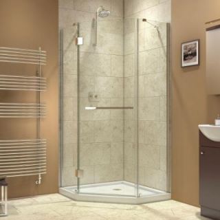 DreamLine Prism 38 1/8 in. x 38 1/8 in. x 72 in. Pivot Shower Enclosure in Chrome SHEN 2138380 01