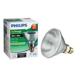 Philips EcoVantage 45W Equivalent Halogen PAR38 Indoor/Outdoor Dimmable Floodlight Bulb 419424