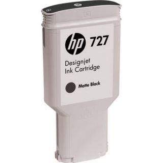 HP 727 Matte Black Designjet Ink Cartridge (300 ml) C1Q12A