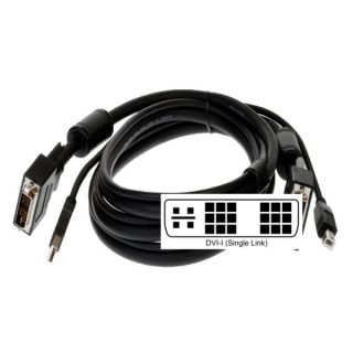Connectpro 15 ft 2 in 1 DVI I/USB KVM Cable   15549966  