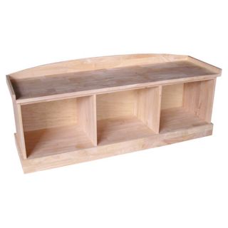 International Concepts Wood Storage Bench