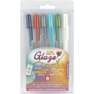 Sakura 631688 Glaze Pens 6 Pack  