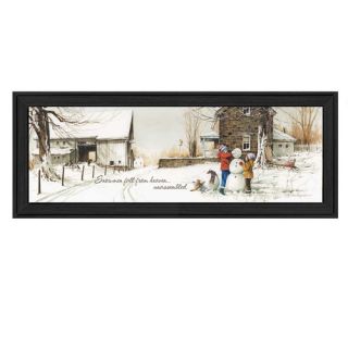Snowmen from Heaven by John Rossini Framed Painting Print by Millwork