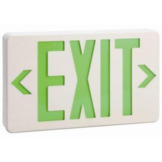Design House Green LED Emergency Exit Light with 3 Hour Battery 512962