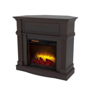 Home Decorators Collection Vanderford 40 in. Convertible Media Console Infrared Electric Fireplace in Ebony 258 81 35