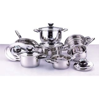 Fischner 12 piece 5 layer 18/10 Stainless Steel Cookware  