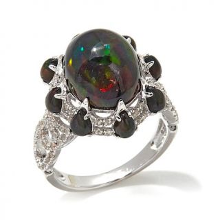 Rarities Fine Jewelry with Carol Brodie Black Ethiopian Opal and White Zircon    8034986