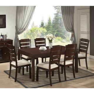 Victoria Brown Wood Modern Dining Chairs (Set of 2)
