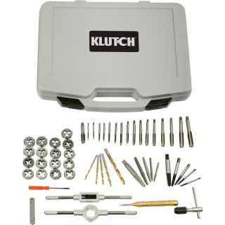 Klutch Taps & Dies — 56-Pc. SAE Set  Tap   Die Sets