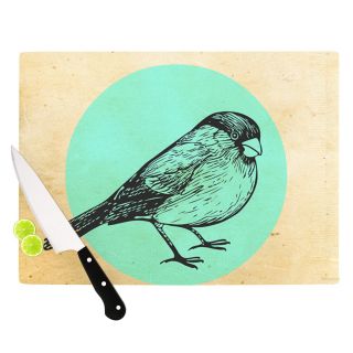 Old Paper Bird by Sreetama Ray Circle Cutting Board by KESS InHouse
