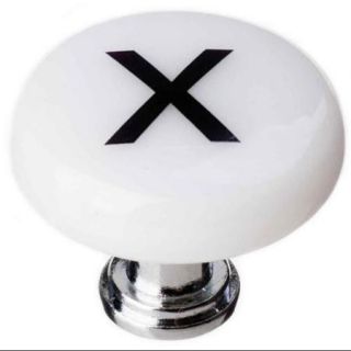 Letter x Round Knob