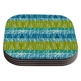 Ocean Splatter by Nina May Coaster by KESS InHouse