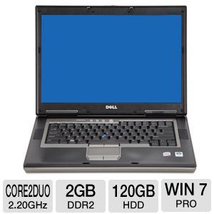 Dell Latitude D830 Notebook PC   Intel Core 2 Duo T7500 2.20GHz, 2GB DDR2, 120GB HDD, 15.4 Display, Windows 7 Professional (Off Lease)
