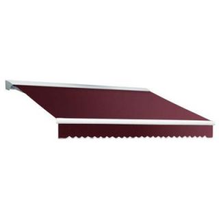Beauty Mark 20 ft. DESTIN EX Model Left Motor Retractable with Hood Awning (120 in. Projection) in Burgundy DTL20 EX B