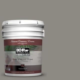 BEHR Premium Plus Ultra 5 gal. #BXC 55 Concrete Sidewalk Eggshell Enamel Interior Paint 275405