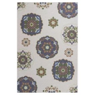 Kas Rugs Starlight Beige/Brown 8 ft. 1 in. x 11 ft. 2 in. All Weather Patio Area Rug HOR572181X112