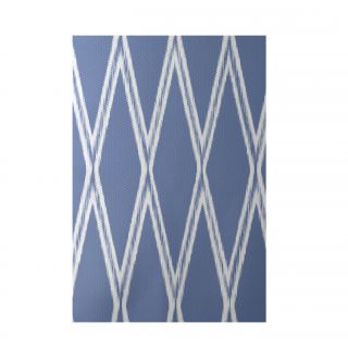 Gate Keeper Geometric Print Blue Indoor/Outdoor Area Rug by e by