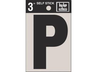 3" BLK VINYL LETTER P 30426