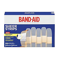 Band Aid Brand Sheer Bandages 34 x 3  Box Of 100
