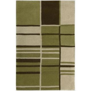 Nourison Hand tufted Dimensions Green Rug (76 x 96)