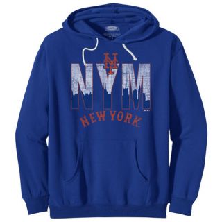 Majestic Threads New York Mets Royal City Skyline Pullover Hoodie