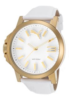 Men's Ultrasize White Leather and Dial