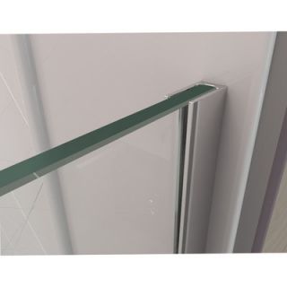 UniDoor Plus 72 x 48.5 Pivot Hinged Shower Door with Hardware by