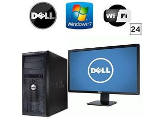Refurbished Dell Optiplex 755 TWR Desktop   Intel Core 2 Duo 3.0GHz   4GB RAM   *NEW* 1TB HDD   Windows 7 32 Bit   WiFi   DVD/CD RW   NEW 24 Inch Dell LCD Monitor!