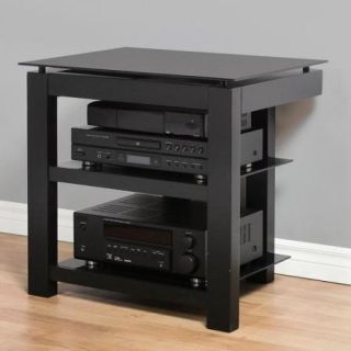 Plateau SL Series 26 Inch 3 Shelf TV Stand Black on Black