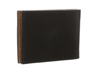 Jack Spade Mitchell Leather Index Wallet Black/Saddle