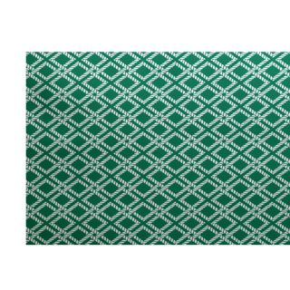 Nautical Nights Green Indoor/Outdoor Area Rug by e by design